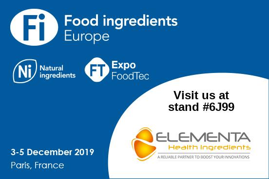 FI Europe & Ni 2019 : ELEMENTA presents new natural ingredients