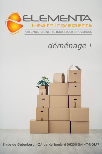 Elementa distributeur d’ingrédients déménage