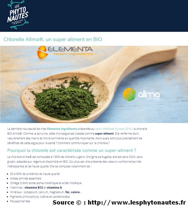 chlorelle bio superaliment